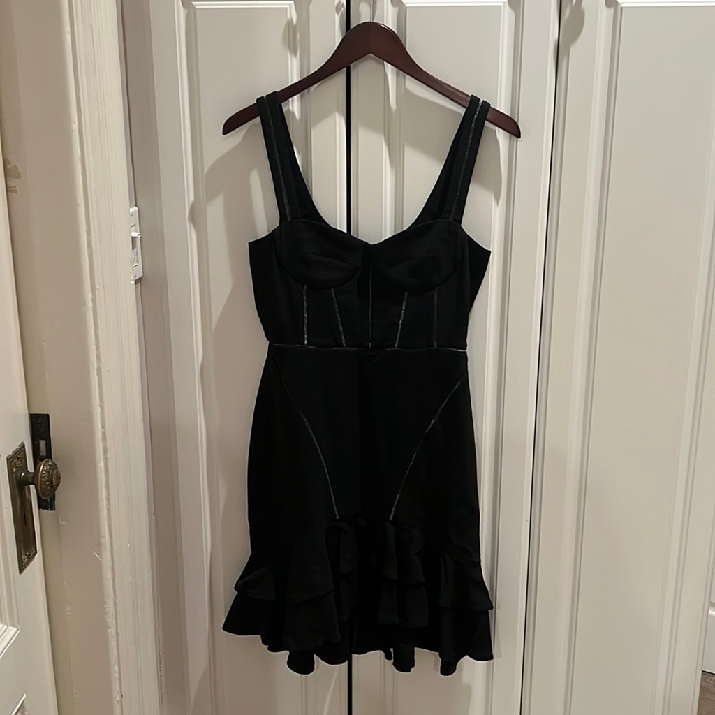 Jonathan Simkhai Black Mini Party Dress
